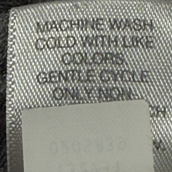 Pure Jill Knit Gray Knee Length Dress M Pima Cotton V Neck Long Sleeves Pockets - Picture 8 of 8